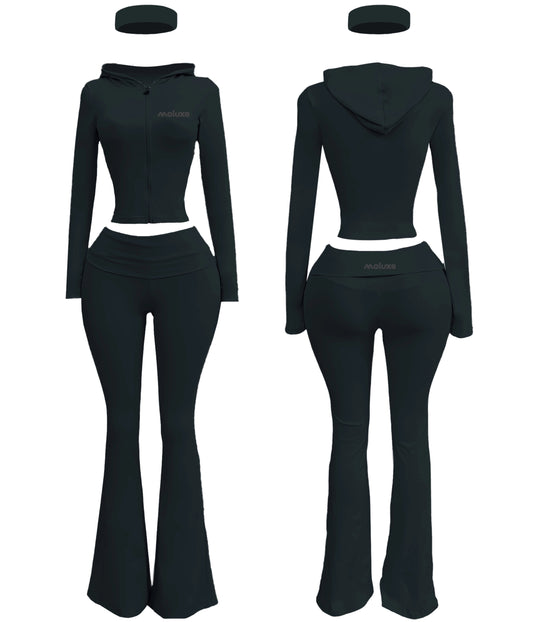 Midnight Black Comfy Set