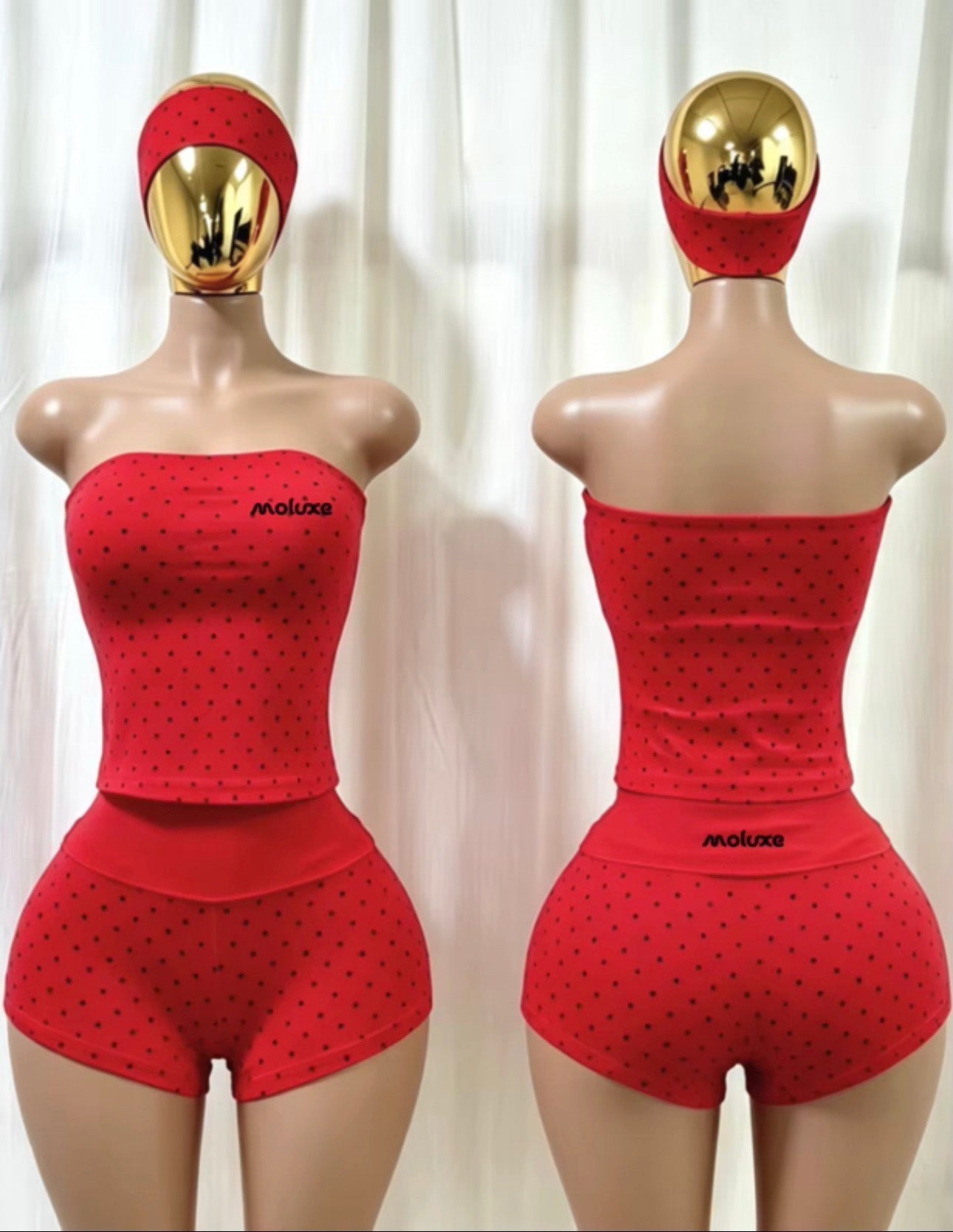Cherry Dot Short Set