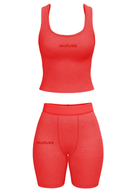 Cherry Red Tank Lounge Set