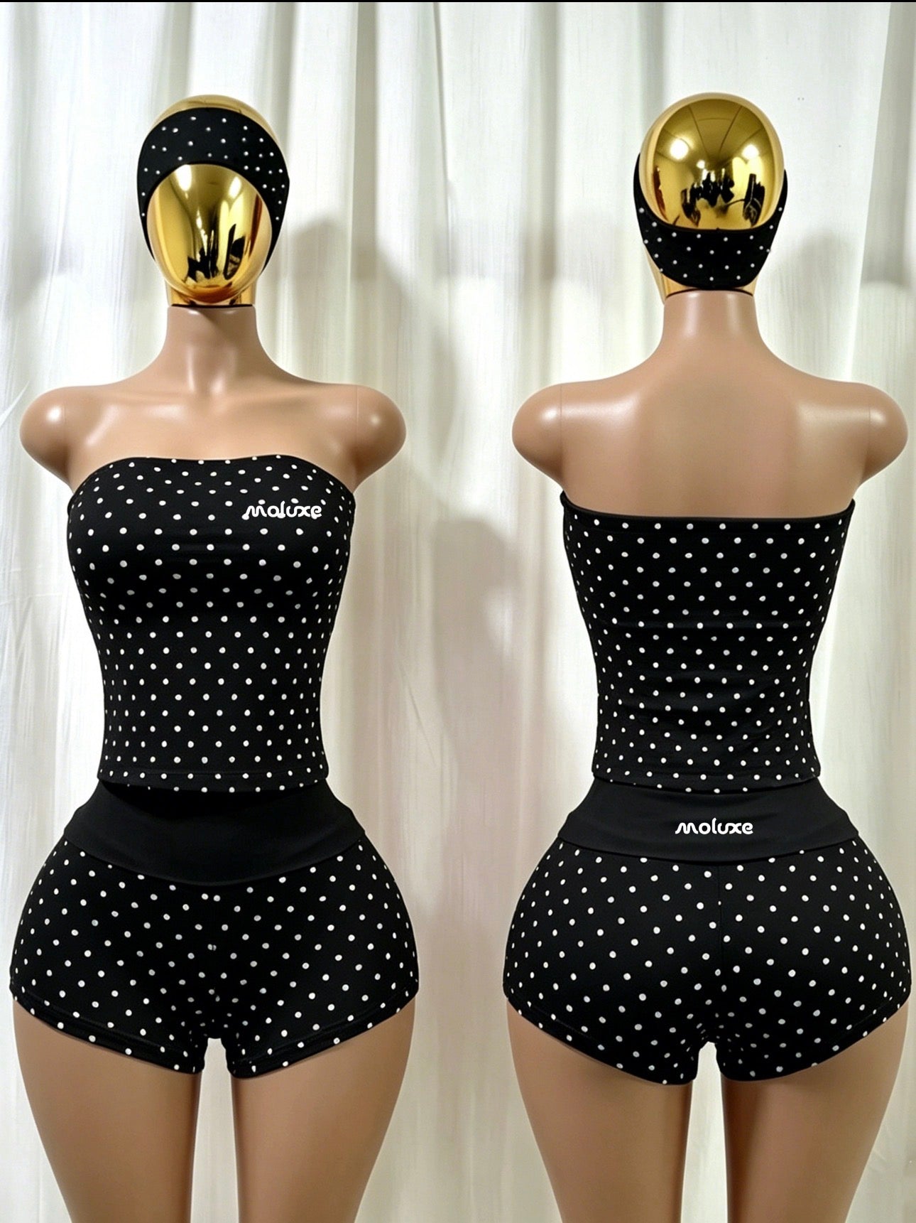 Onyx Dot Short Set
