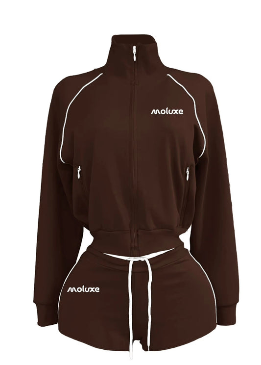 Brown It Depends Short Set