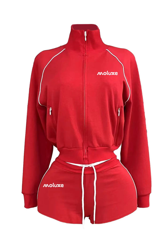 Red It Depends Short Set