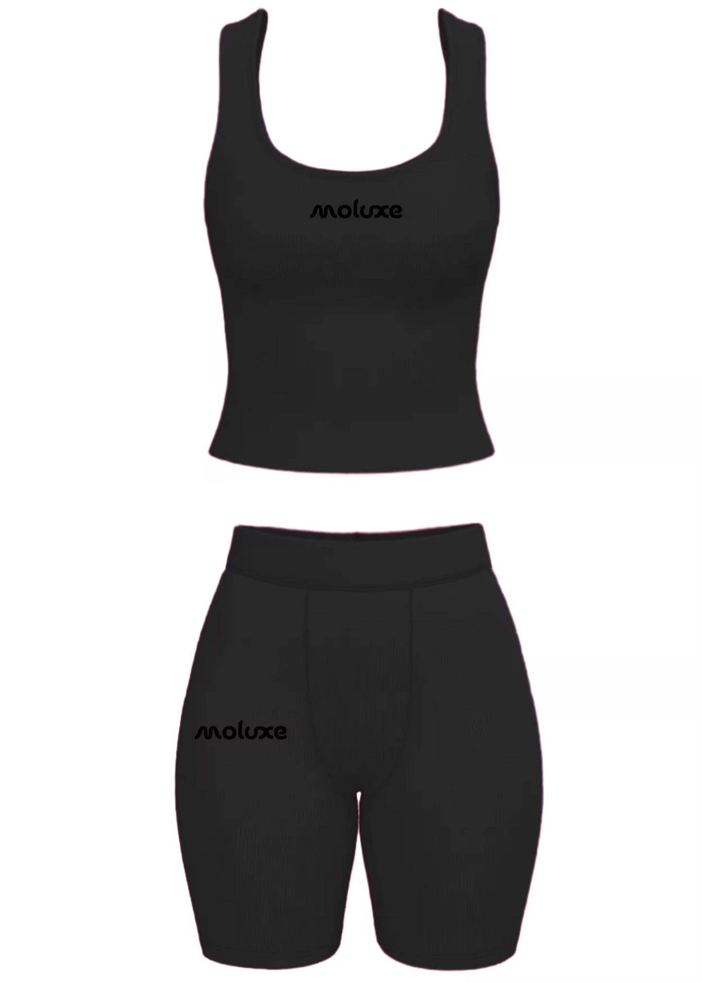 Midnight Black Tank Lounge Set